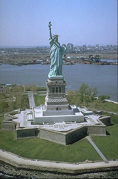 Die Freiheitsstatue in New York