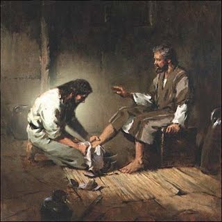 Washing of feet